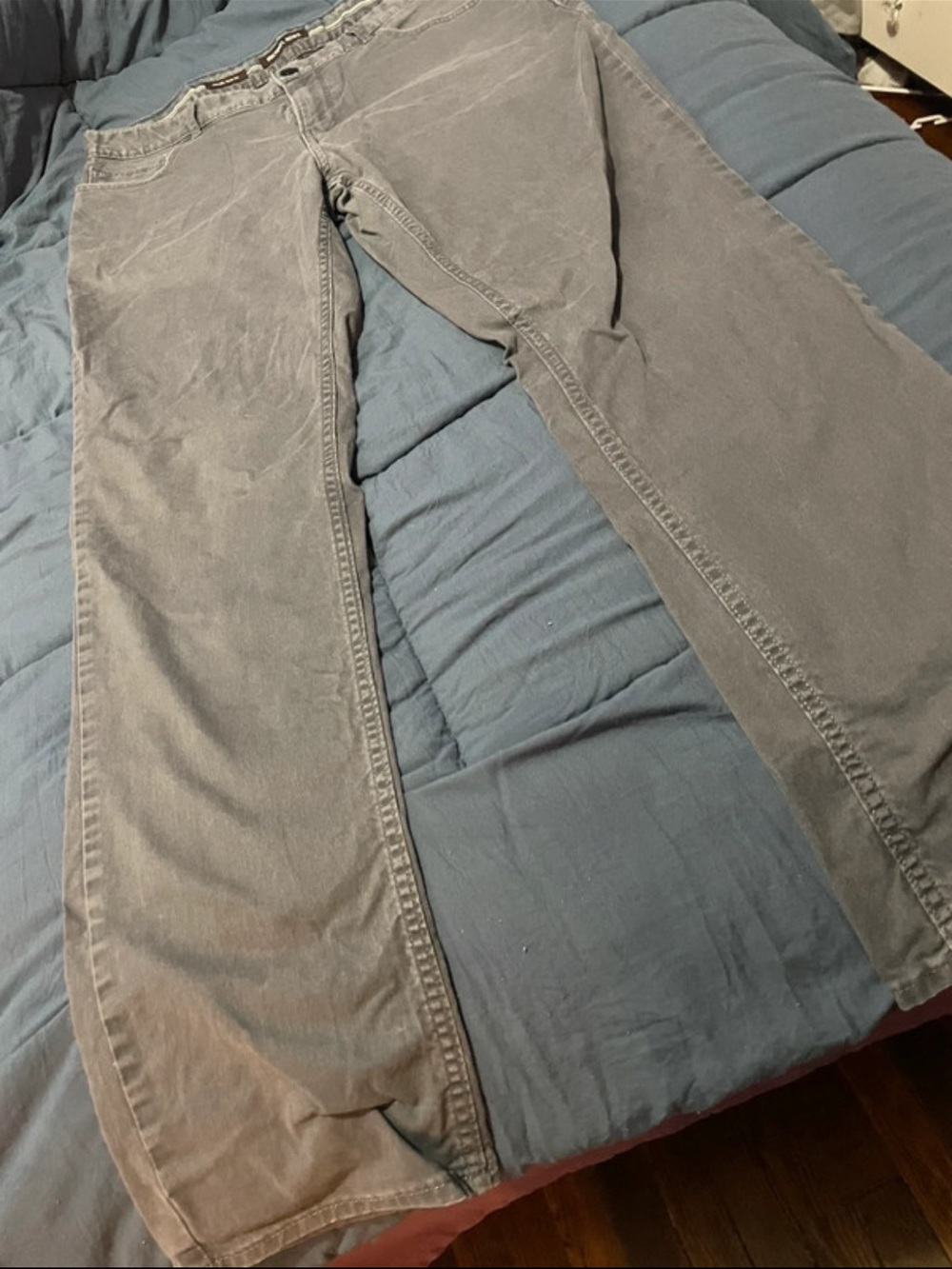 Michael Kors Women Gray Corduroy Bootcut Jeans